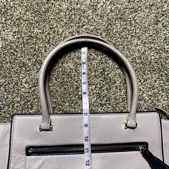 Kate Spade Leather Tan Beige Double Strap Chester Street Allyn Satchel Handbag - Picture 14 of 14